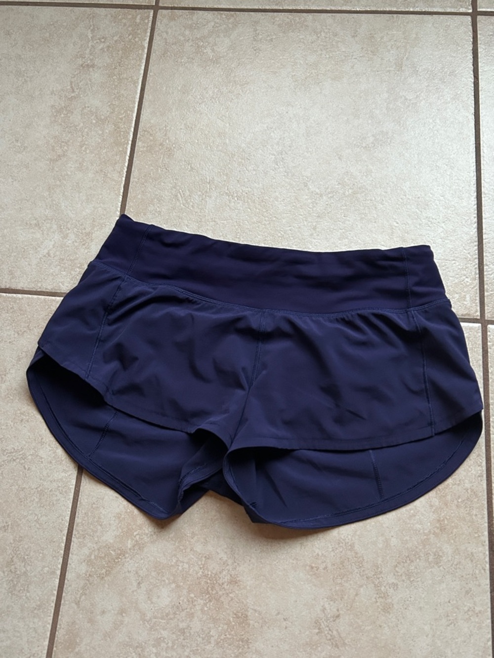 lululemon athletica Navy Athletic Running Shorts